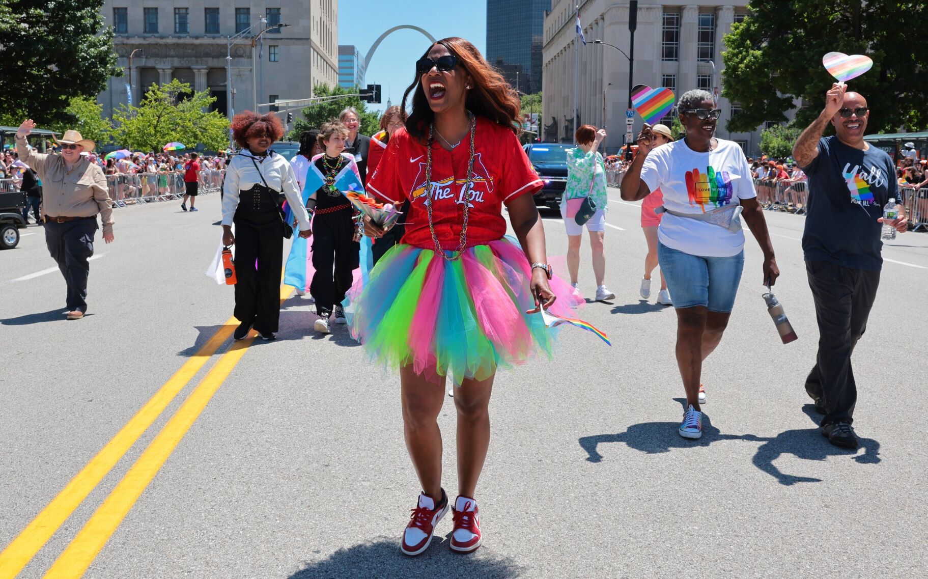 Pride parade delayed as anti-Boeing protesters block path